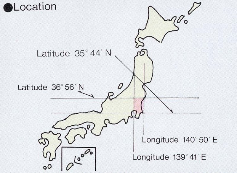 Map of Japan.