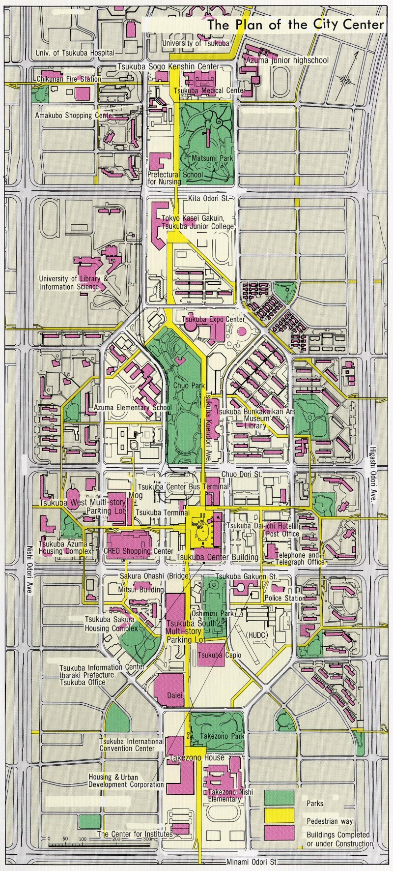 Map of Tsukuba.